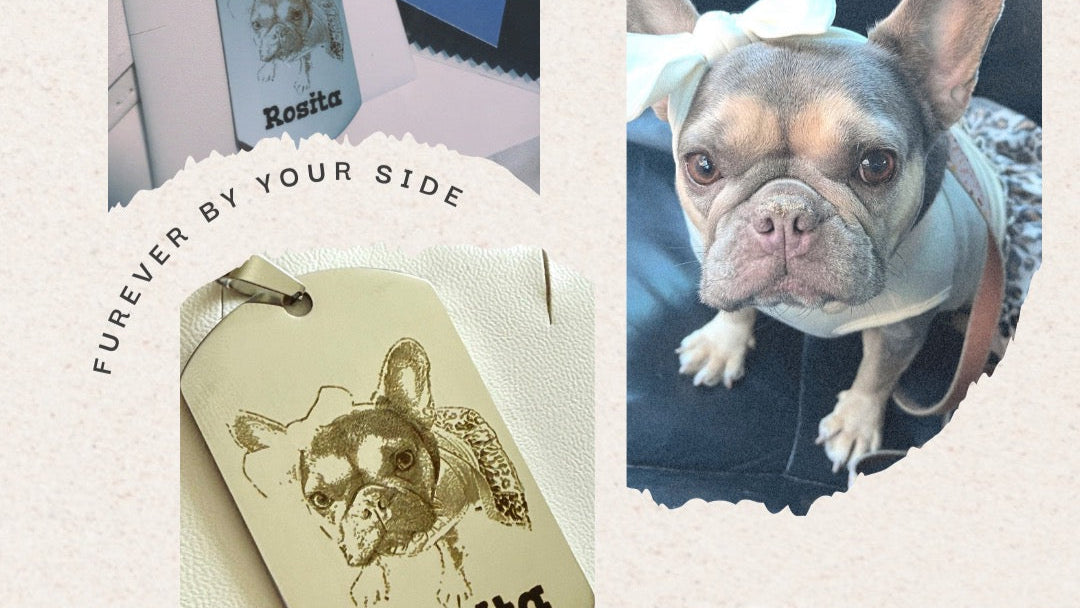 Pet Portrait Dog Tag Necklace
