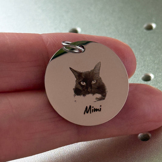 Portrait of Love Dainty Coin Charm Necklace