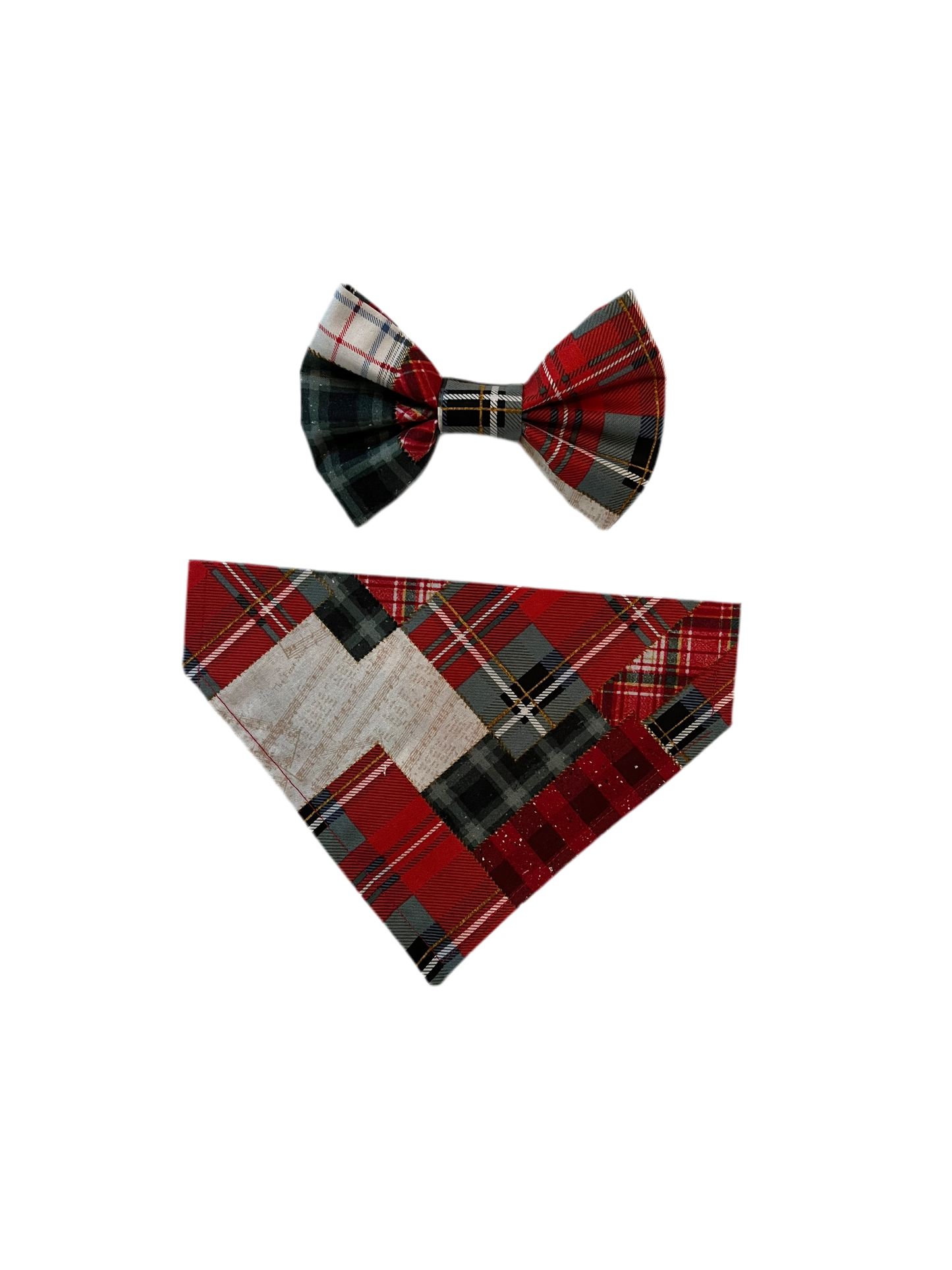 Holiday Country Plaid Bandana or Bowtie