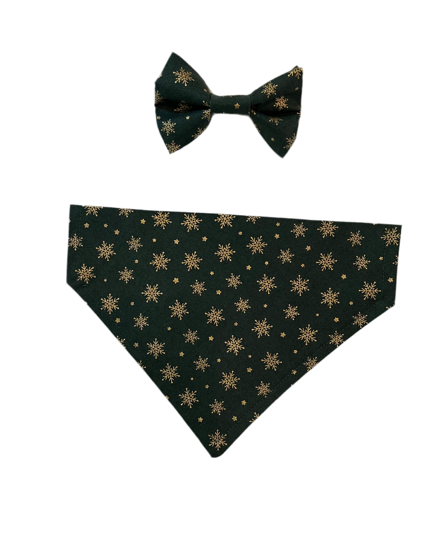 Holiday Emerald Sparkle Bandana or Bowtie