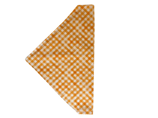 Fall Gingham Sunshine Bandana or Bowtie