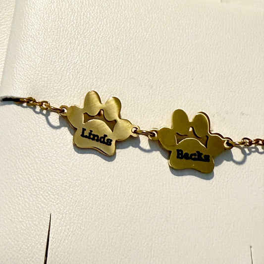 Paw Prints Bracelet