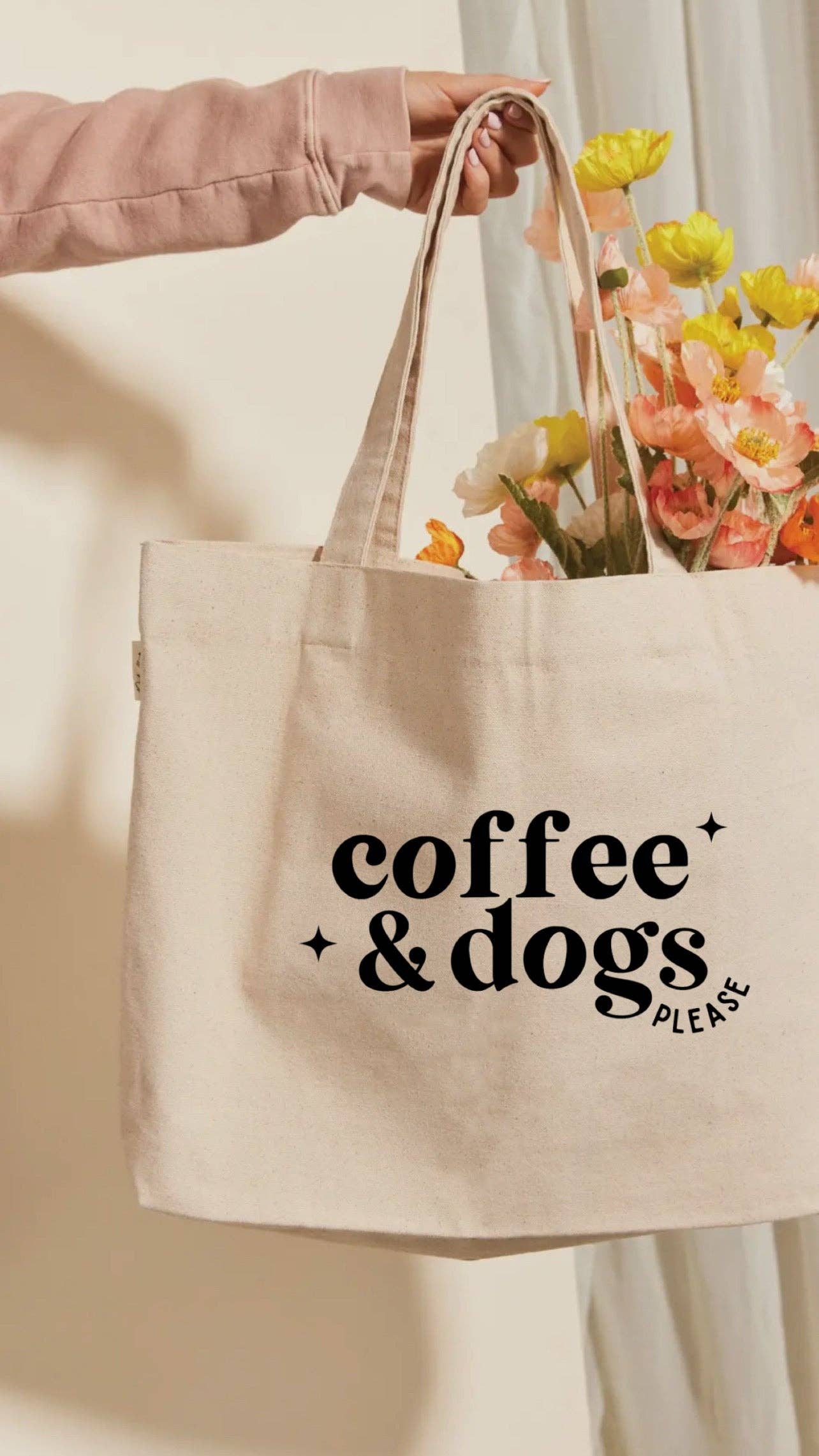 Coffee and Dogs Tote