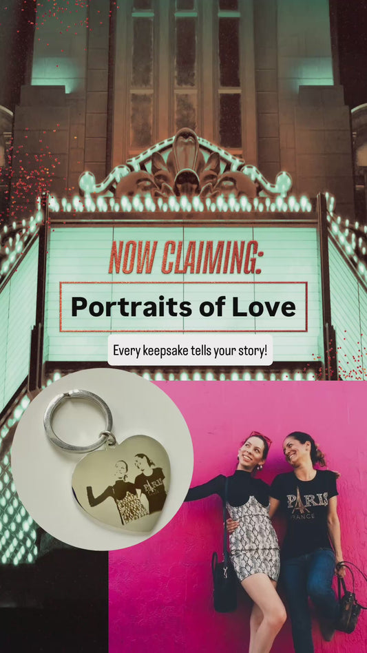 Portrait of Love Keychain
